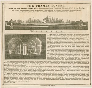 Thames Tunnel, öppen för allmänheten varje dag av English School