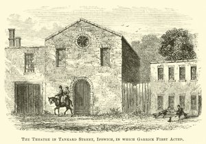 Teatern i Tankard Street, Ipswich, där Garrick först agerade av English School