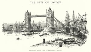 Tower Bridge från St Katharine