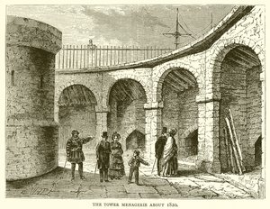 Tornmenageriet omkring 1820 av English School
