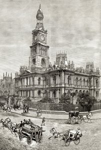 The Town Hall, Sydney, c.1880, från 