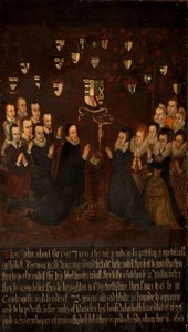 The Towneley Family at Prayer, ca 1800 av English School