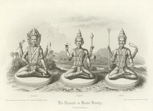 Trimurti eller hinduisk treenighet av English School