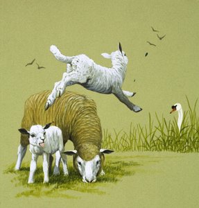 Den fula ankungen (gouache på papper) av English School