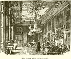Vandyke-rummet, Windsor Castle av English School