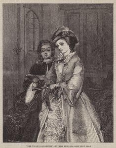 Prästens döttrar (gravyr) av English School