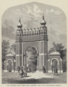 Victoria Arch, Peel Park, Salford (gravyr) av English School