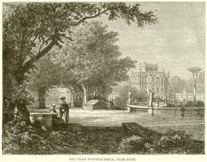 Villa Pamphili-Doria, nära Rom av English School