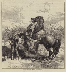 Kriget i Spanien, Marshal Conchas död (gravyr) av English School
