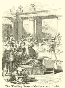 Bröllopsfesten, Matteus, xxii, 1, 14 av English School