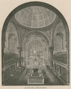 Den judiska synagogan i västra London av English School