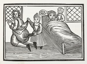 The World Turned Upside Down, illustration från Chap-books of the Eighteenth Century av John Ashton, pub. 1882 av English School