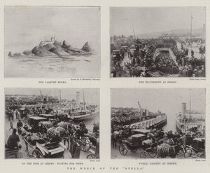 Vraket av "Stella" (litho) av English School