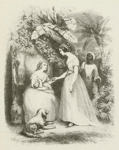 Ankomsten av Madame De La Tour (gravyr) av English School