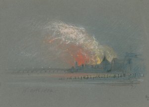 Brännandet av parlamentets hus, 16 oktober 1834 av English School