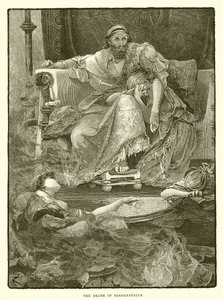 Sardanapalus död av English School