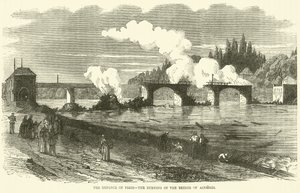 Försvaret av Paris, bränningen av bron i Asnieres, november 1870 av English School