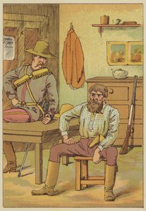 Avgången (färgad gravyr) av English School