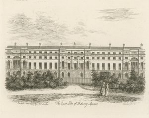 Den östra sidan av Fitzroy Square av English School
