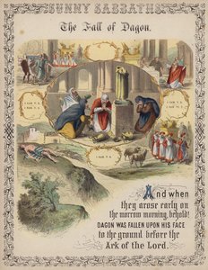Dagons fall (färgad gravyr) av English School