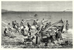 Fiskarna i Mentone (gravyr) av English School