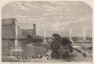 Fontänerna vid Crystal Palace av English School