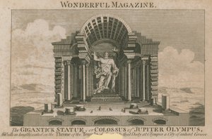 Den gigantiska statyn, eller kolossen av Jupiter Olympus av English School
