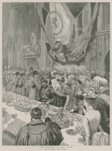 Shahens hälsa; Lunchen i Guildhall, London av English School
