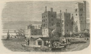 Högvatten vid Lambeth på onsdagsveckan av English School