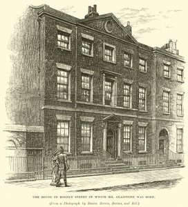 Huset på Rodney Street där Mr Gladstone föddes av English School