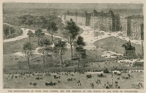 Förbättringarna vid Hyde Park Corner och borttagandet av statyn av hertigen av Wellington av English School