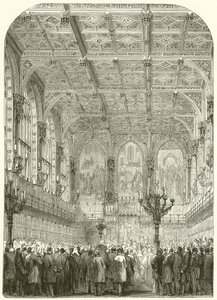 Det inre av House of Lords av English School