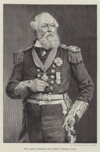 Den bortgångne amiralen Sir Provo Wallis, GCB (gravyr) av English School