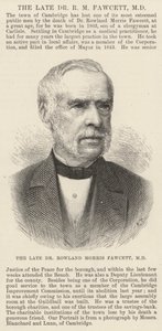 Avlidne Dr Rowland Morris Fawcett, MD (gravyr) av English School