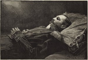 Den framlidne kejsaren Alexander II av Ryssland efter döden av English School