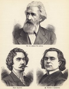 Den framlidne Freiherr Von Flotow, Signor Sgambati, M Vladimir de Pachmann (gravyr) av English School
