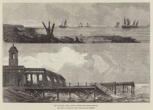 The late Gale at Margate (gravyr) av English School