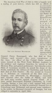 Den bortgångne general Beauregard (gravyr) av English School