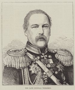 Den bortgångne general Todleben (gravyr) av English School