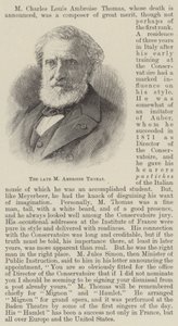 Den bortgångne M Ambroise Thomas (gravyr) av English School