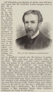 Den bortgångne Mr Frederick Locker-Lampson (gravyr) av English School