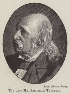 Den framlidne herr Frederick Tennyson (gravyr) av English School