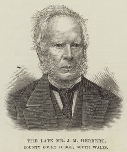 Den framlidne Mr J M Herbert, County Court Judge, South Wales (gravyr) av English School