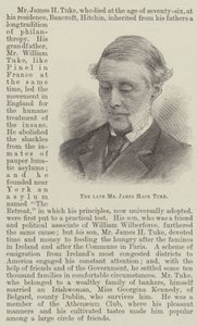 Den bortgångne herr James Hack Tuke (gravyr) av English School