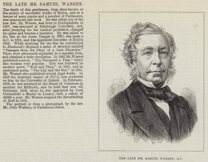 Den bortgångne Mr Samuel Warren, QC (gravyr) av English School