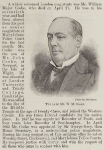 Den bortgångne Mr W M Cooke (gravyr) av English School