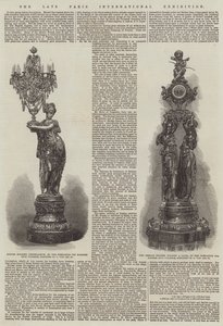 Den sena Paris internationella utställningen (gravyr) av English School