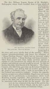Den bortgångne pastor William Rogers (gravyr) av English School