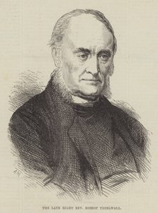 Den framlidne höger pastor biskop Thirlwall (gravyr) av English School