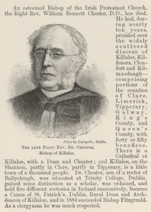 Den framlidne höger pastor Dr Chester, biskop av Killaloe (gravyr) av English School